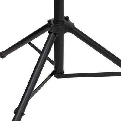 vidaXL Apšvietimo stovas, juodos spalvos, 338x115x(180–300)cm, plienas
