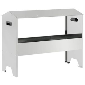 vidaXL Gyvulių pa&scaron;arų lova Sidabro 79 x 35 x 62 cm Cinkuota plienas