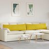 vidaXL Sofa Pagalvės 2 pcs Geltona 145 x 40 cm Kordūrinis audinys