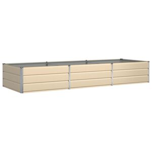 vidaXL Lovelis Ivory 290 x 100 x 45 cm Galvanizuotas plienas