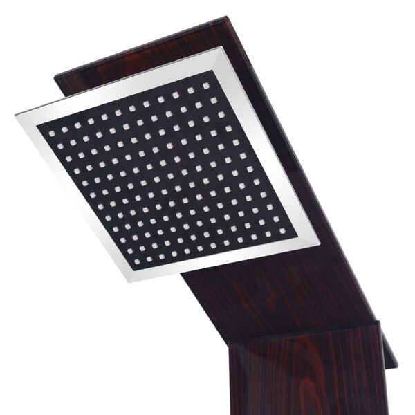 vidaXL Dušo sistema, stiklas, žalvaris