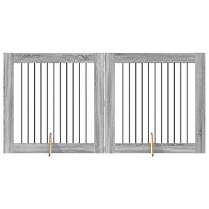 vidaXL &Scaron;unų žaidimų narvas 2 pcs Pilka Sonoma 100 x 100 cm