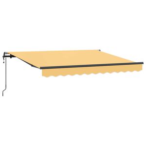 vidaXL I&scaron;traukiama markizė Smėlio 450 &times; 350 cm Audinys ir aliuminis