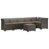 vidaXL 6-vietė Sodo Sofa Su Pagalvėlėmis Rataniniu I&scaron;vaizdu PP