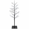 vidaXL Mikro beržo Kalėdų eglutė Juoda 120 cm Plienas 279 LED