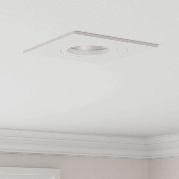 vidaXL Prožektorius 24 pcs Balta 9 x 9 x 2 cm Aliuminis