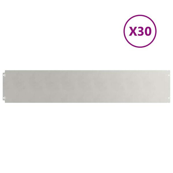 vidaXL Vejos apvadai 30 vnt 20x103 cm Nerūdijantis plienas