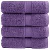 vidaXL Auk&scaron;čiausios kokybės svečių rank&scaron;luosčiai SOLUND, 4 vnt., violetiniai, 30x50 cm, 600 g/m&sup2;