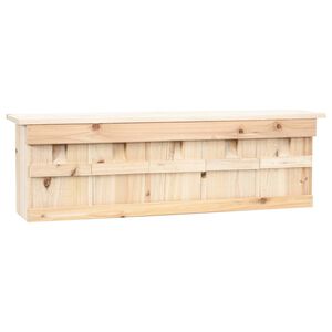 vidaXL Inkilas žvirbliams su 5 ertmėmis, 68x15x21cm, eglės mediena