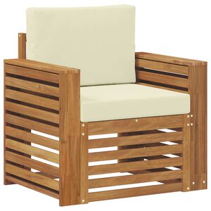 vidaXL Lauko sofos komplektas Tvirta akacijos mediena ir poliesteris