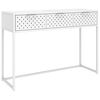 vidaXL Konsolinis staliukas, baltos spalvos, 106x35x75cm, plienas