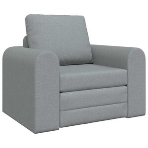 vidaXL Sofa lova &Scaron;viesiai pilka 98 x 71 x 83 cm audinys