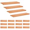 vidaXL Laiptų pakopos 16 vnt. 100 x 25 x 2 cm Lakas Kietas bukas medis