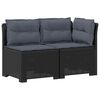 vidaXL 2-Vietis Sodo Sofas su Pagalvėlėmis, Atrodo kaip Ratano PP