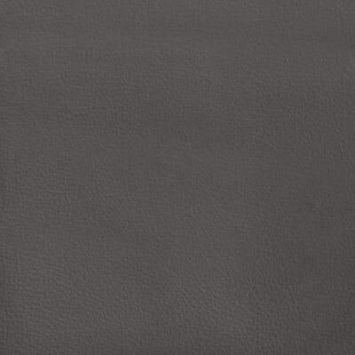 vidaXL Lovos rėmas su spyruoklėmis, pilkas, 80x200cm, dirbtinė oda