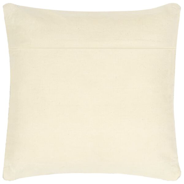 vidaXL Pagalvėlė, švies. pilk. sp., 60x60cm, oda ir medv., chindi aud.