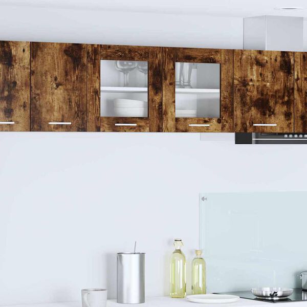 vidaXL Pakabinama spintelė Rūkyto ąžuolo ir baltos 80 x 31 x 40 cm