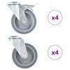 vidaXL Ratukai, 8vnt., 100mm, pasukami, varžtu tvirtinami