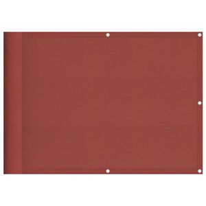 vidaXL Balkono pertvara, terakota, 75x800 cm, 100% poliesteris, oksfordas
