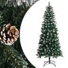 vidaXL Dirbtinė Kalėdų eglutė su stovu, žalios spalvos, 150cm, PVC