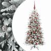 vidaXL Dirbtinė Sulankstoma Kalėdų Eglutė 120 cm 150 LED &Scaron;ilta balta