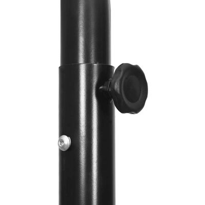 vidaXL Krepšinio stovas, juodos spalvos, 282–352cm, polietilenas
