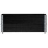 vidaXL Padėklų apvadai, 2vnt., juodi, 100x50cm, pu&scaron;ies masyvas