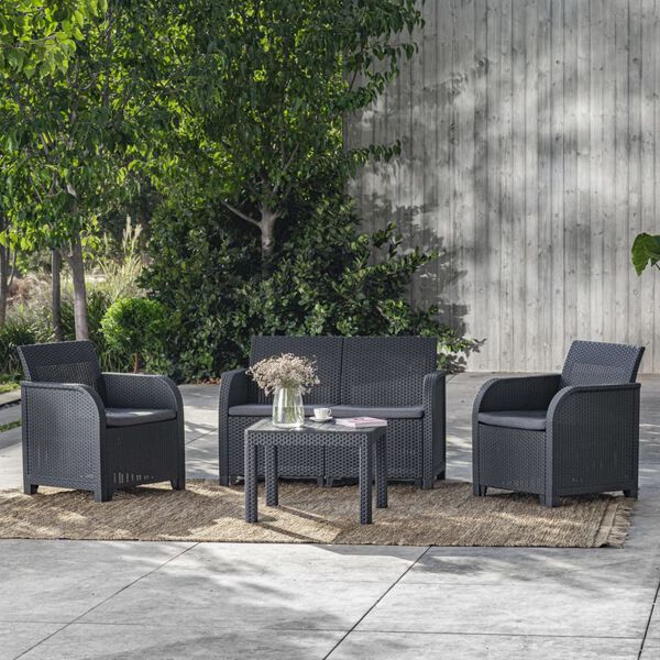 Keter Sodo stalas Rosalie, grafito spalvos