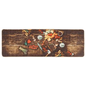 vidaXL Virtuvės kilimas, įvairių spalvų, 60x180cm, plaunamas