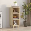 vidaXL Šoninė spintelė, ąžuolo, 34,5x32,5x90cm, apdirbta mediena