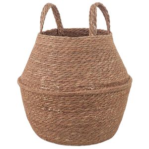 vidaXL Vazonas su rankenomis Natūrali &Oslash; 22 x 20 cm 100% Jūros žolė
