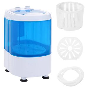 vidaXL Mini skalbimo ma&scaron;ina, vienas skyrius, 2,6kg