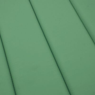 vidaXL Saulės gulto čiužinukas, žalios spalvos, 200x70x3cm, audinys