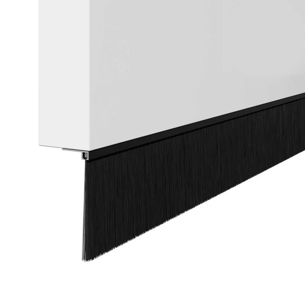 vidaXL Sukabinamų durų &scaron;epetėlių sandarikliai 2 pcs Juoda 100 cm