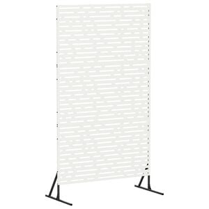 vidaXL Privatumo žaliuzės 100 x 50 x 180 cm Plienas Balta