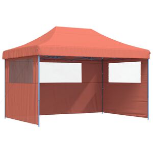 vidaXL &Scaron;ventės palapinė 279 x 410 x 315 cm Terakotos Oksfordo audinys