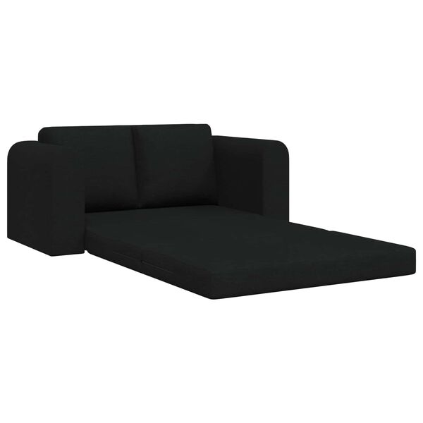 vidaXL Sofa lova 60cm Juoda audinys