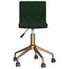 vidaXL Pasukamos valgomojo kėdės, 2vnt., tamsiai žalios, aksomas