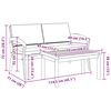vidaXL Bistro komplektas 2 pcs Ruda Akacijos medienos masyvas