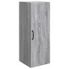 vidaXL Prie sienos montuojama spinta Pilka Sonoma 33 x 34,5 x 90 cm