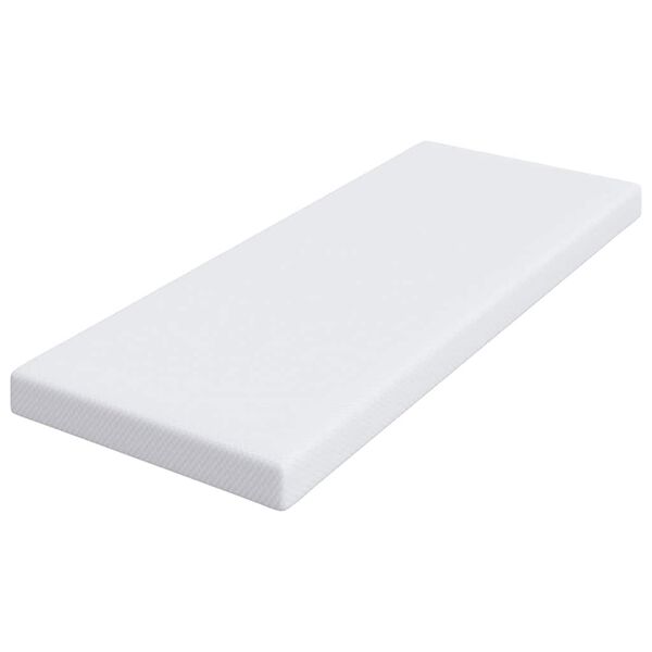 vidaXL Čiužinio papildymas Balta 80 x 200 cm Žakardo audinys