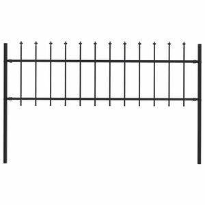 vidaXL Sodo tvora Woerden su ie&scaron;meliais, plienas, 170x60cm, juoda