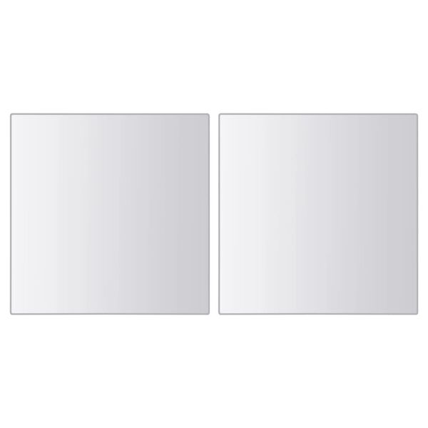 vidaXL Veidrodinės plytelės, 48vnt., stiklas, kvadratinės (244462x2)