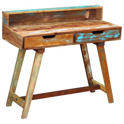 vidaXL Perdirbtos medienos rašomasis stalas