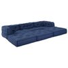 vidaXL Modulinė sofa 3 pcs Indigo audinys
