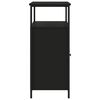 vidaXL Šoninė spintelė, juodos spalvos, 100x35x80cm, apdirbta mediena