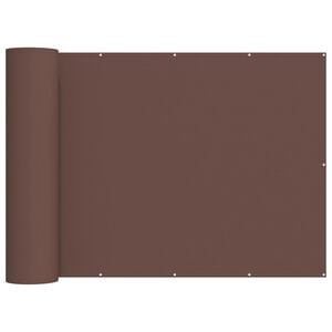 vidaXL Balkono privatumo ekranas 180 x 800 cm Audinys su PU danga Ruda