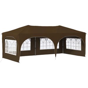vidaXL Pop-up &scaron;ventinis palapinė 575 x 288 x 245 cm Taupe