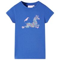Vaikiški marškinėliai, kobalto mėlynos spalvos, 116 dydžio