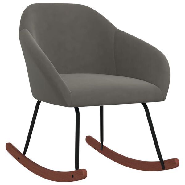 vidaXL Supama kėdė, tamsiai pilkos spalvos, audinys